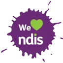 We love NDIS badge
